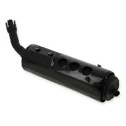 Silenziatore di scarico per Skyteam PBR 50cc 125cc (Nero)