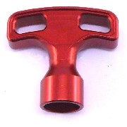 Manopola per avviamento a strappo di colore rosso