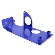 Piastra inferiore motore per Pit Bike avente un motorino di avviamento (blu)
