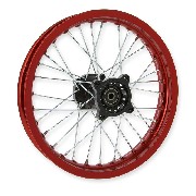Cerchio 14'' posteriore per Pit Bike AGB30 (Rosso, tipo 4)