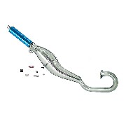 Marmitta Tuning per mini supermotard  (tipo 2, blu)