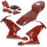 Carena Carbonio Special Edition per mini MT4 (rossa)