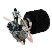 Carburatore  Mikuni di 26mm + filtro nero per Pit Bike