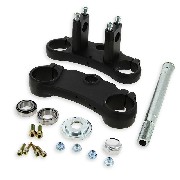 Testa forcella completa 48x51x170 per Pit Bike - NERO