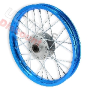 Cerchio anteriore 14'' per Pit Bike AGB27 (tipo 1, blu)
