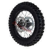 Ruota posteriore 14'' completa per Pit Bike AGB30 (nera)