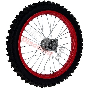 Ruota anteriore 17'' per Pit Bike AGB30 - Rossa