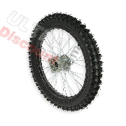 Ruota anteriore 17'' per Pit Bike AGB30 - Nero