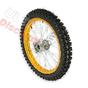 Ruota anteriore 17'' per Pit Bike AGB30 - Oro