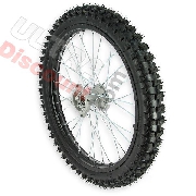 Ruota anteriore 19'' per Pit Bike AGB30 - Nero