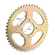 Corona rinforzata a 48 denti per Pit Bike (tipo 2, 428)