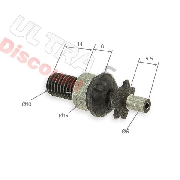 Pignone a 7 denti passo per mini moto (tipo H)
