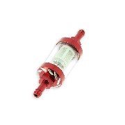 Filtro benzina smontabile di Alta Qualità (tipo 4 Rosso) per Shineray XY150STE