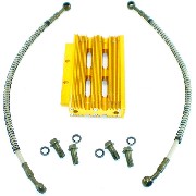 Radiatore olio per Pit Bike (giallo)