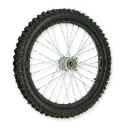 Ruota anteriore 21'' per Pit Bike AGB30 - Nero