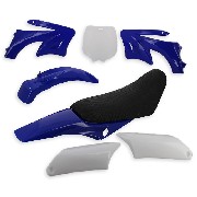 Carena per mini moto cross blu (tipo 2)