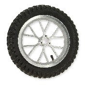 Ruota posteriore completa per mini moto cross (8'' alu)