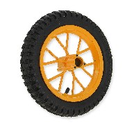 Ruota posteriore completa per mini moto cross (8'' giallo)