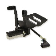 Poggiapiedi anteriore sinistro e leva del cambio per Quad Spy Racing 250 F3