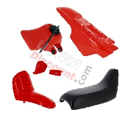 Carena completo per Yamaha PW50 (Rosso)