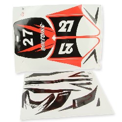 Kit decorazioni per Mini cross(rossi), Ricambi Mini moto cross