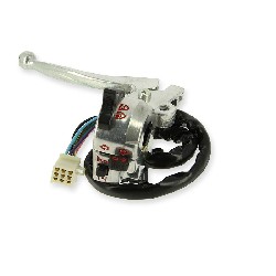 Unità comandi sinistra per Monkey Gorilla 50cc a 125cc - ALLUMINIO, Ricambi Monkey - Gorilla