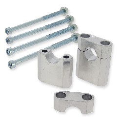 Supporto manubrio + viti per Dirt Bike (typo1-Alu), Ricambi Pit Bike