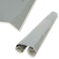 Wrap roll autoadesivo in finto carbonio per Pocket ATV (grigio-chiaro)