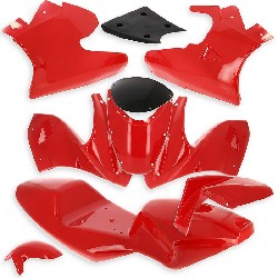 Carena per mini moto 47 49cc rossa (piccolo difetto di verniciatura)