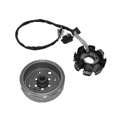 Statore + volano magnetico per scooter Baotian BT49QT-9, Ricambi Baotian BT49QT-9