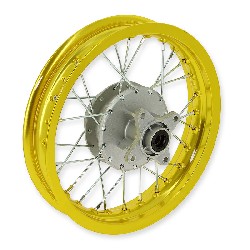 Cerchio posteriore per Pit Bike 12'' (tipo 3, oro), Ricambi Pit Bike