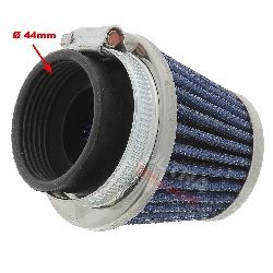 Filtro Grand Cornet per Dirt Bike Ø44mm (Azzuro), Ricambi Pit Bike