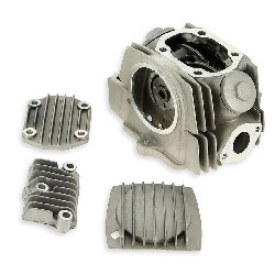 Testata per Pit Bike 125cc 1P52FMI 52.4mm + coperchio (Loncin), Ricambi Pit Bike