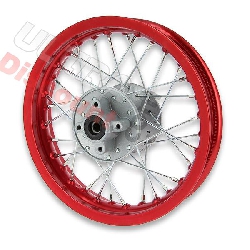 Cerchio posteriore per Pit Bike 12'' (tipo 1, rosso), Ricambi Pit Bike