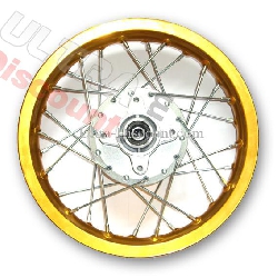 Cerchio posteriore per Pit Bike 14'' (tipo 3, oro)