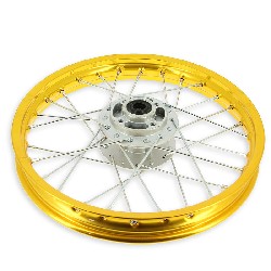 Cerchio anteriore 14'' per Pit Bike AGB27 (tipo 1, oro)