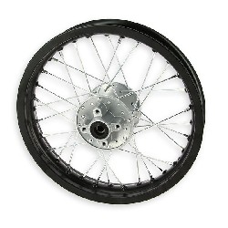 Cerchio posteriore per Pit Bike 14'' (Nero, tipo 1), Ricambi Pit Bike