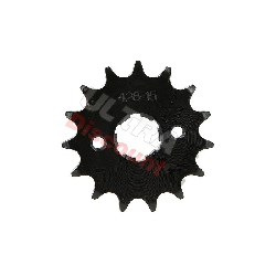 Pignone rinforzato a 15 denti per Pit Bike (428 : Ø:20mm), Ricambi Pit Bike