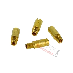 Lotto di 4 getti per carburatore di serie di mini moto, Ricambi Mini Moto