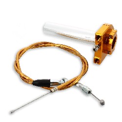 Manopola acceleratore rapida di qualità + cavo (oro), Ricambi Pocket Blata MT4
