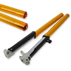 Steli forcella di Alte Qualità 800mm, asse di 15mm - Oro, Ricambi Pit Bike