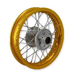 Cerchio posteriore per Pit Bike 12'' (tipo 1, oro), Ricambi Pit Bike