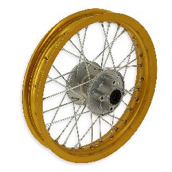 Cerchio posteriore per Pit Bike 14'' (tipo 2, oro)