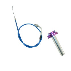 Manopola acceleratore rapida di qualità (viola) + cavo (blu)