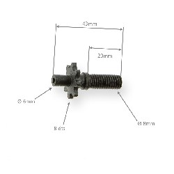 Pignone rinforzato 8 denti passo piccolo (tipo B), Ricambi mini quad