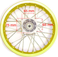 Cerchio posteriore per Pit Bike (1.85 x 12'', Tipo 2, oro) Bilder 2