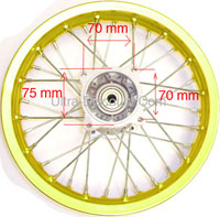 Cerchio posteriore per Pit Bike (1.85 x 12'', Tipo 2, oro) Bilder 1