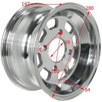 Cerchio in alluminio anteriore per Quad Shineray 250cc STXE