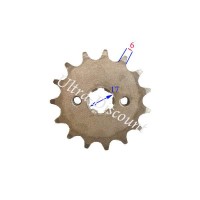 Pignone rinforzato a 16 denti Per Pit Bike (420 : Ø:17mm)