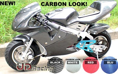 Carena Carbonio Special Edition per mini 47-49cc (nera) Bilder 1